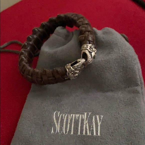 Scott Kay Other - Men’s Scott Kay brown leather bracelet